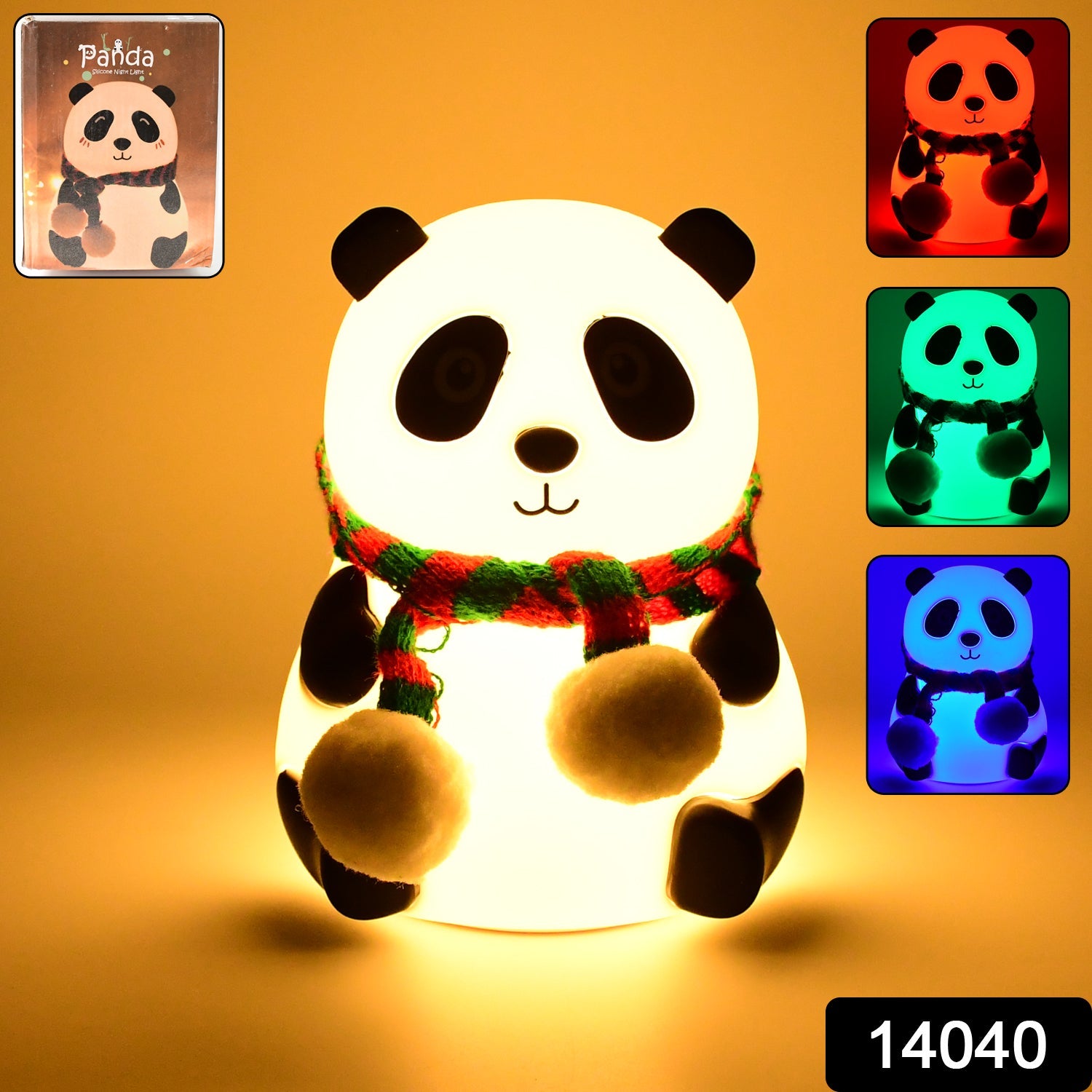 Panda 7-Color LED Silicone Touch Lamp (1 Pc) Panda 7-Color LED Silicone Touch Lamp (1 Pc)